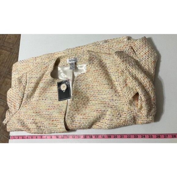 Bob Mackie Studio Women’s Blazer 22W Moroccan Paisley Multicolor Office Jacket - Picture 5 of 7